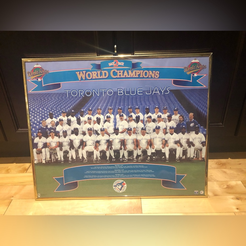 Toronto Blue Jays Back to Back World Champions Poster